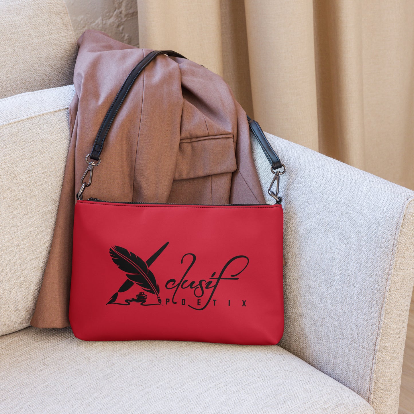 XCLUSIF POETIX RED & BLACK Crossbody bag