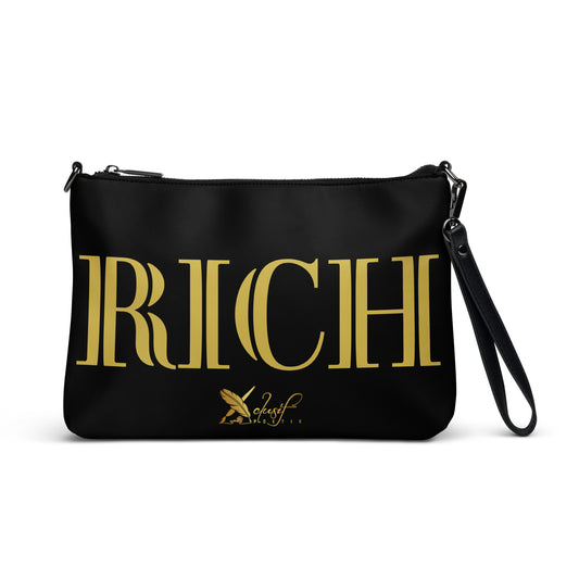 RICH BY XCLUSIF POETIX BLACK & GOLD Crossbody bag