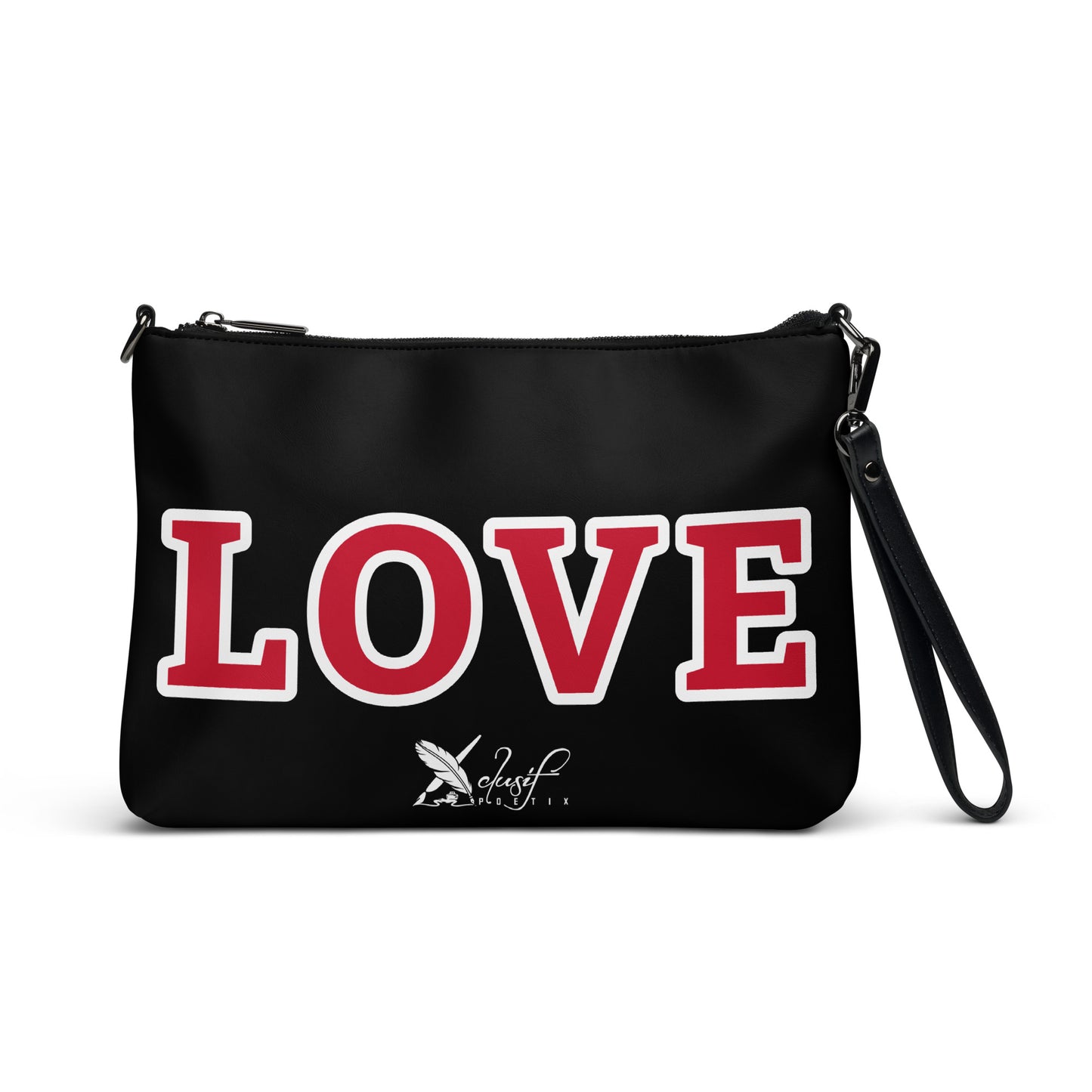 LOVE BY XCLUSIF POETIX BLACK & RED Crossbody bag