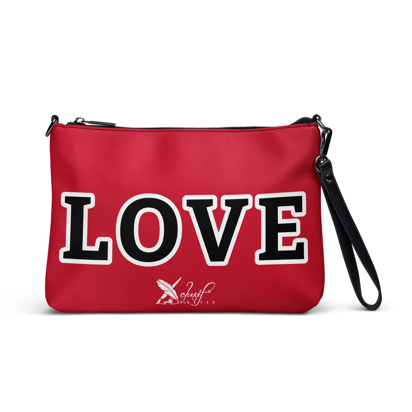 LOVE BY XCLUSIF POETIX RED & BLACK Crossbody bag