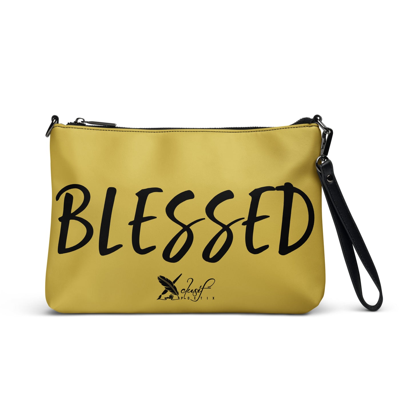 BLESSED BY XCLUSIF POETIX GOLD & BLACK Crossbody bag