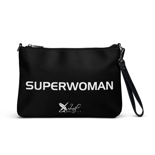 SUPERWOMAN BY XCLUSIF POETIX BLACK & WHITE Crossbody bag