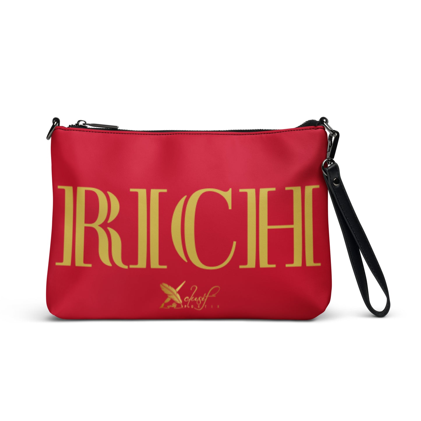 RICH BY XCLUSIF POETIX RED & GOLD Crossbody Bag