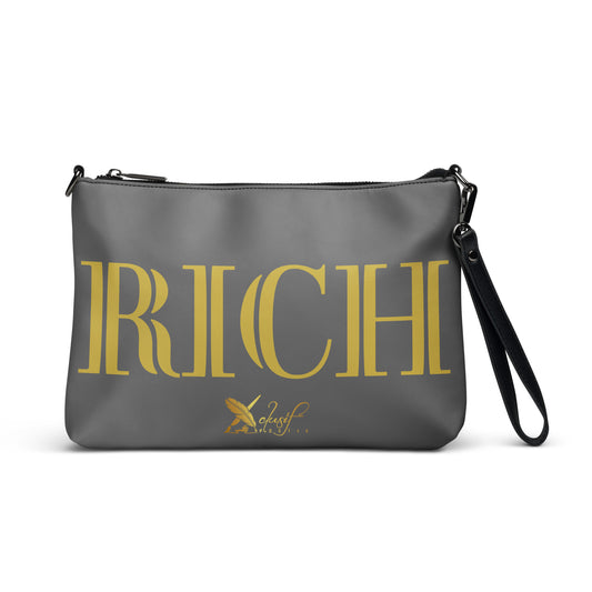 RICH BY XCLUSIF POETIX GREY & GOLD Crossbody bag