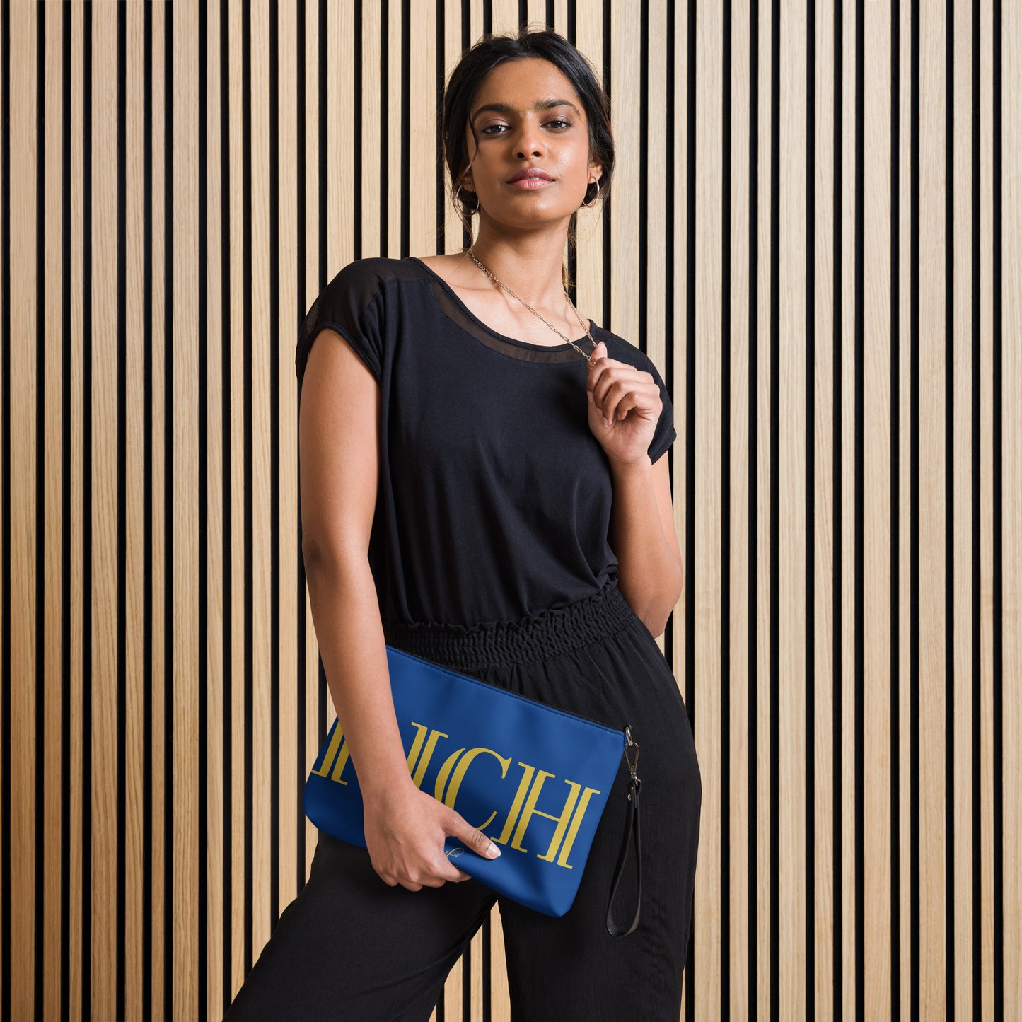 RICH BY XCLUSIF POETIX BLUE & GOLD Crossbody bag