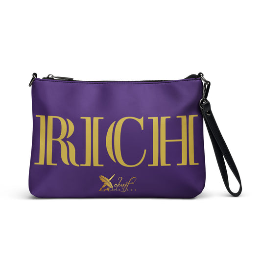 RICH BY XCLUSIF POETIX PURPLE & GOLD Crossbody bag