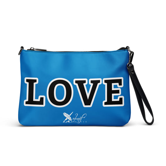 LOVE BY XCLUSIF POETIX BLUE & BLACK Crossbody bag