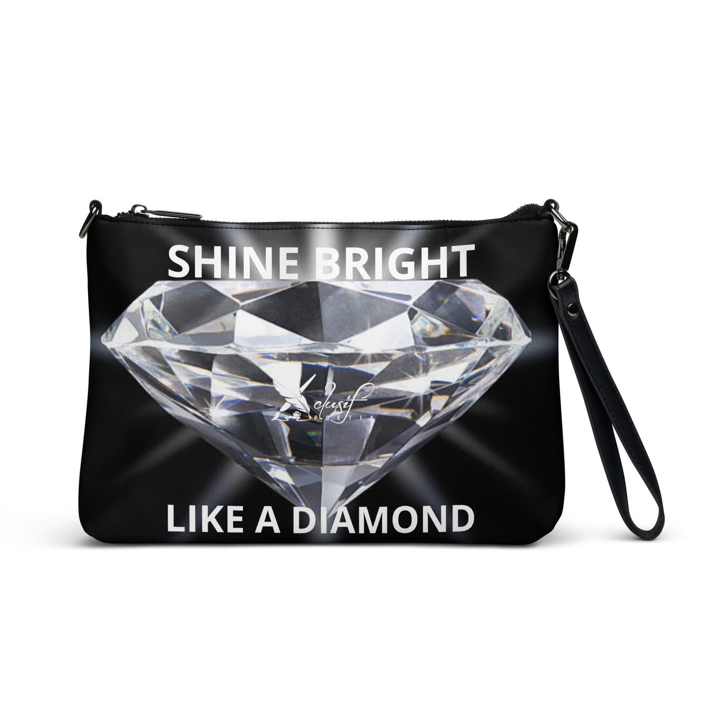 "SHINE BRIGHT LIKE A DIAMOND" BY XCLUSIF POETIX Crossbody bag