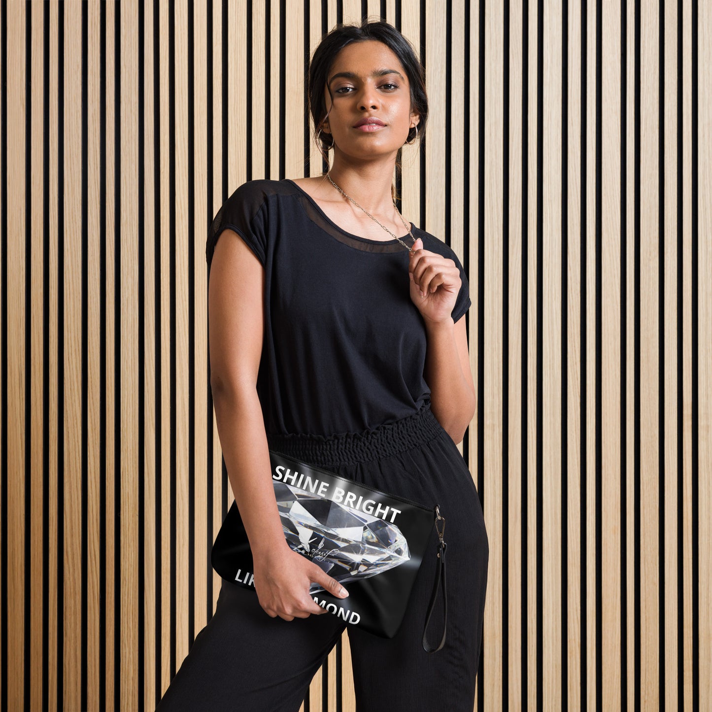 "SHINE BRIGHT LIKE A DIAMOND" BY XCLUSIF POETIX Crossbody bag