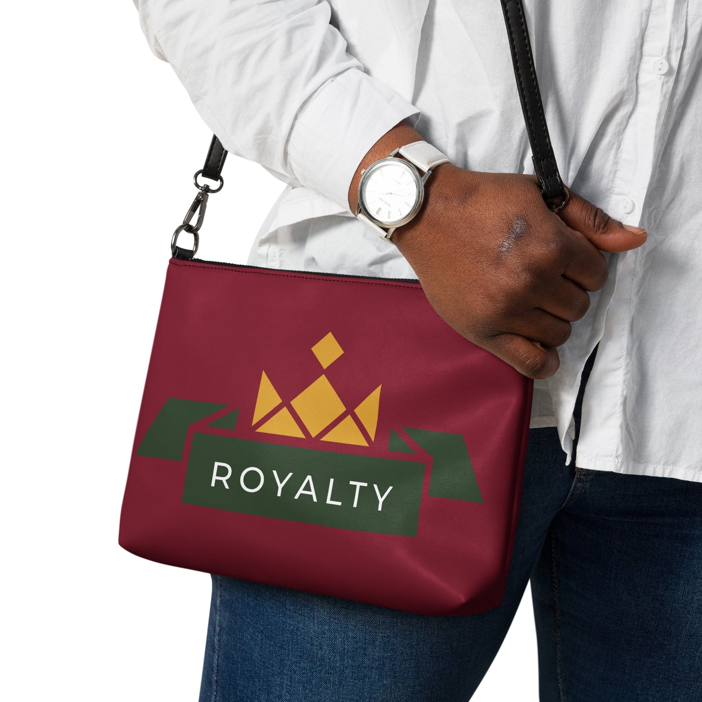 ROYALTY BY XCLUSIF POETIX BURGUNDY Crossbody bag