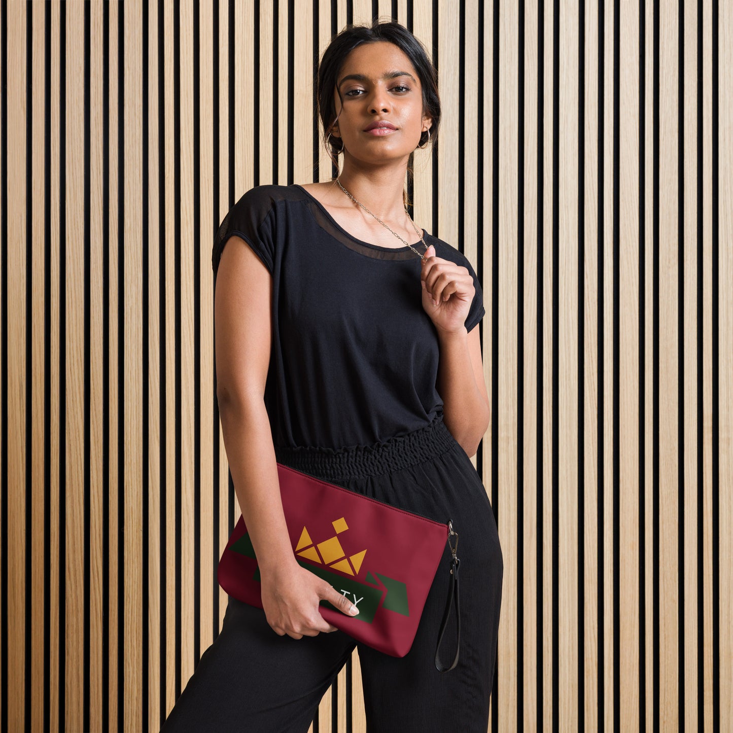 ROYALTY BY XCLUSIF POETIX BURGUNDY Crossbody bag