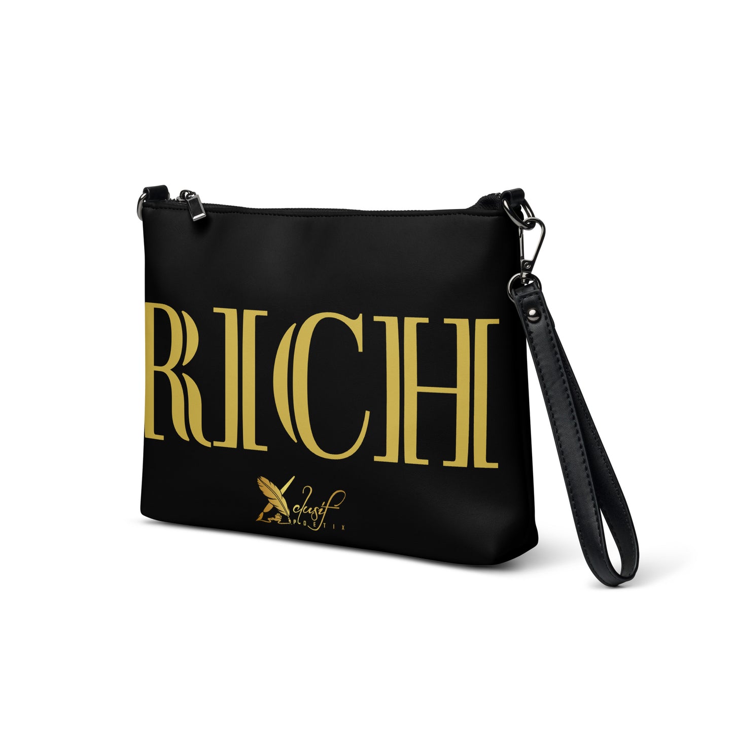 RICH BY XCLUSIF POETIX BLACK & GOLD Crossbody bag