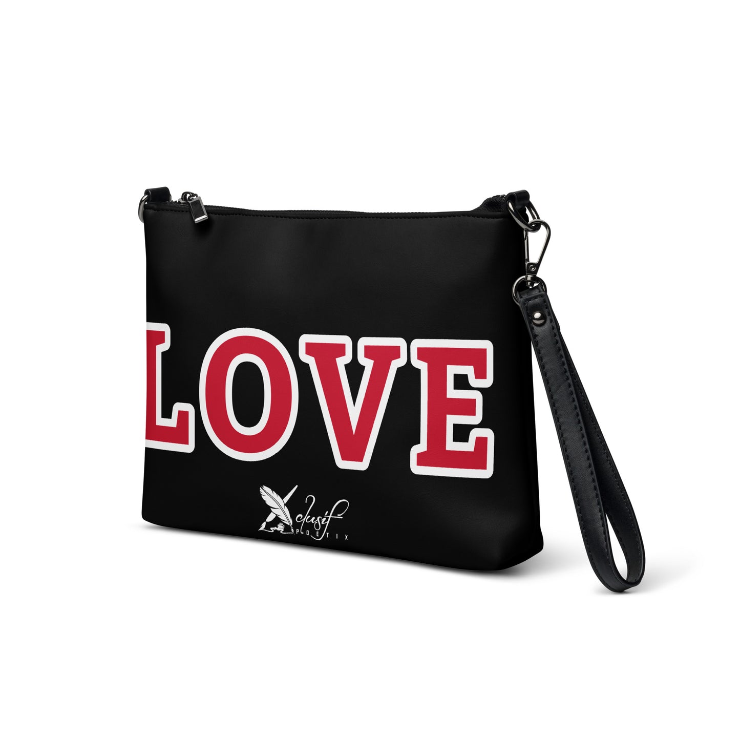 LOVE BY XCLUSIF POETIX BLACK & RED Crossbody bag