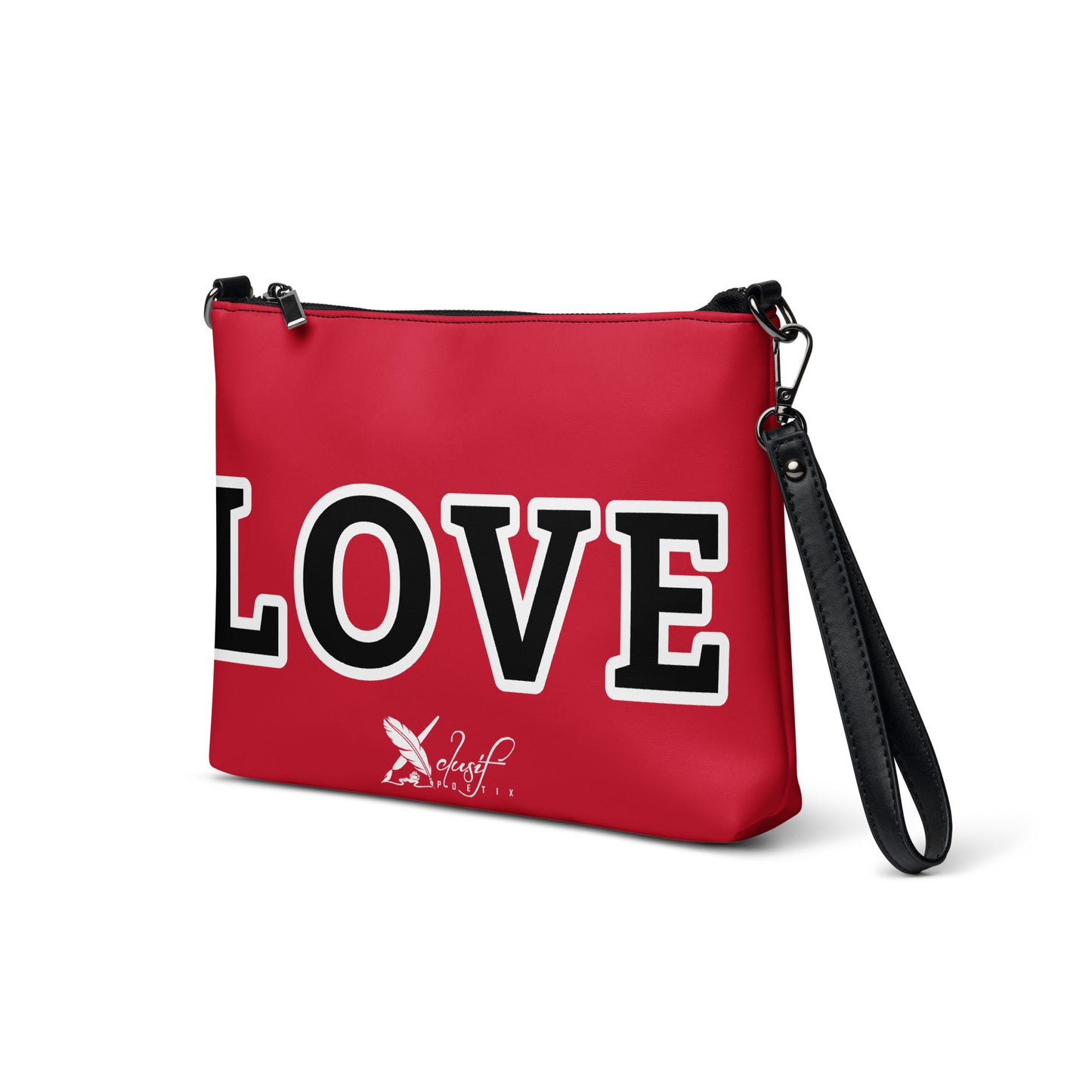 LOVE BY XCLUSIF POETIX RED & BLACK Crossbody bag