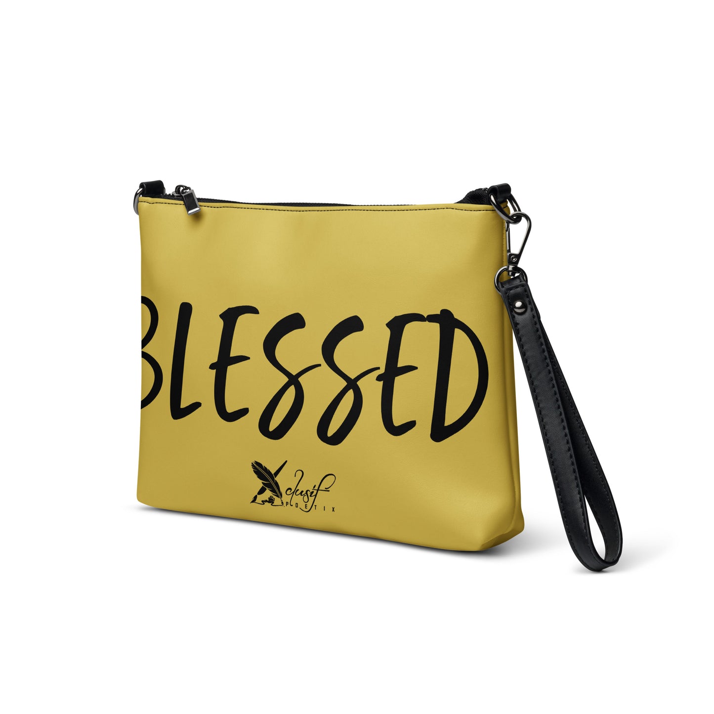 BLESSED BY XCLUSIF POETIX GOLD & BLACK Crossbody bag