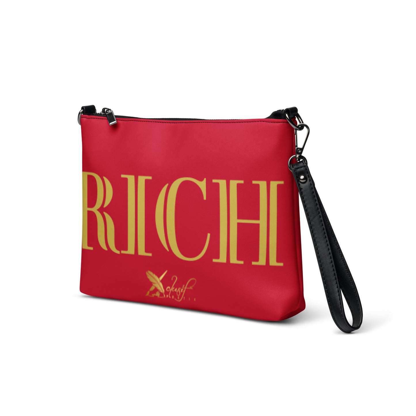 RICH BY XCLUSIF POETIX RED & GOLD Crossbody Bag