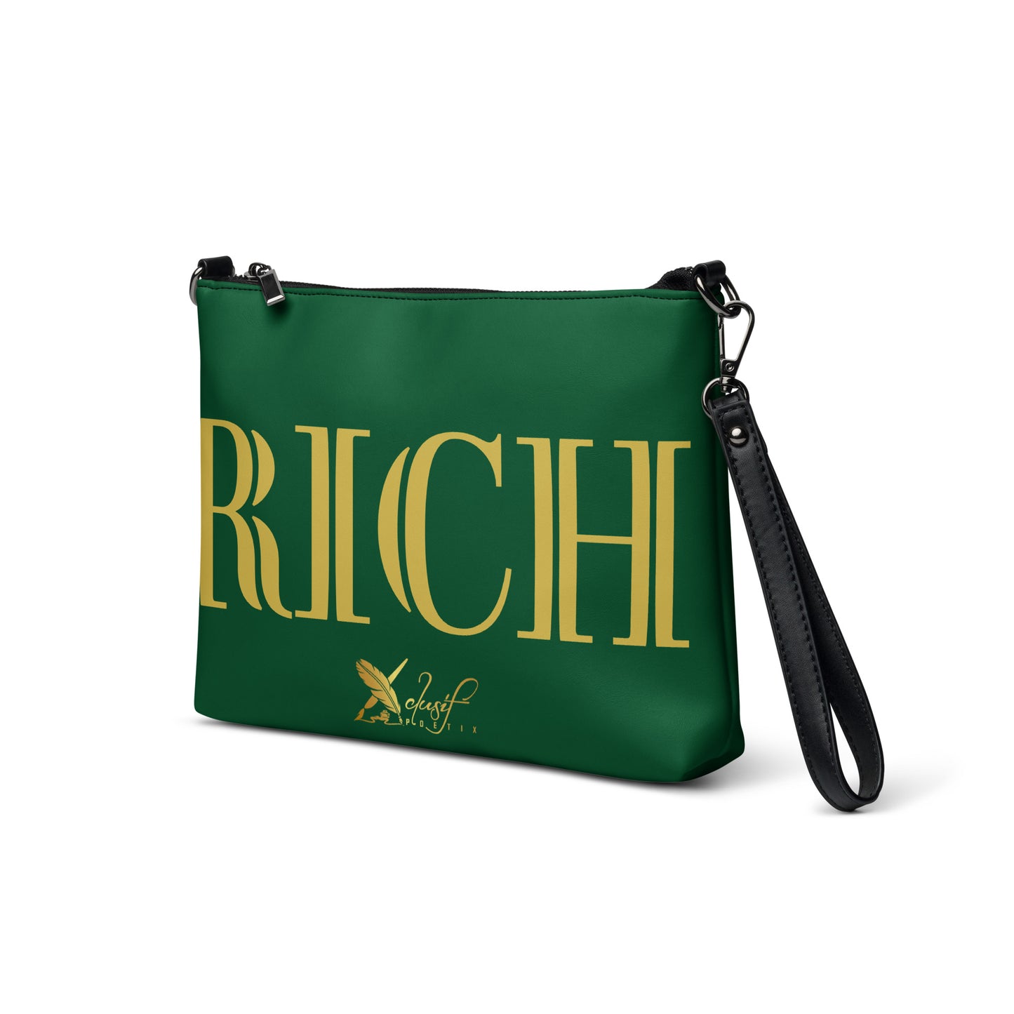 RICH BY XCLUSIF POETIX GREEN & GOLD Crossbody bag