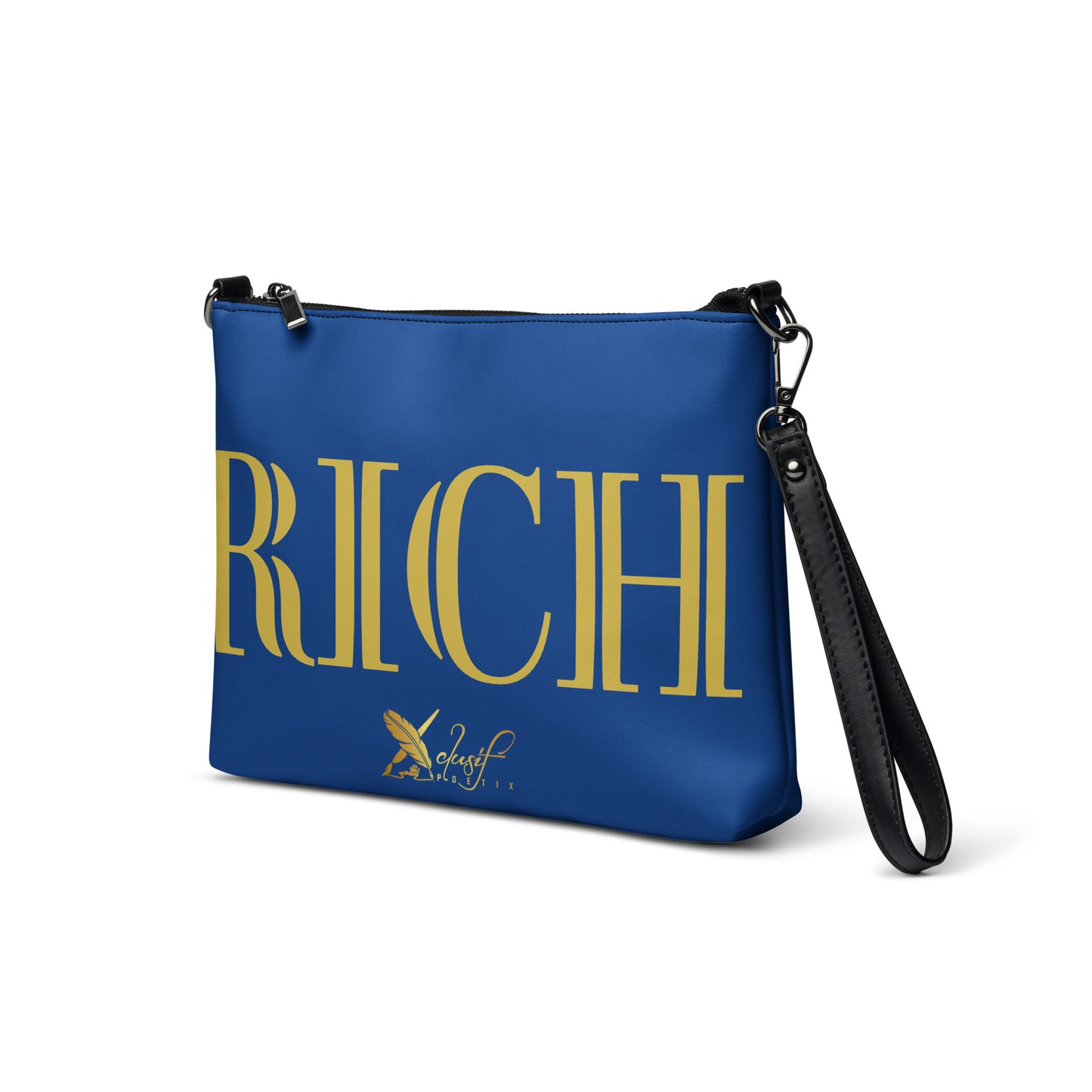 RICH BY XCLUSIF POETIX BLUE & GOLD Crossbody bag