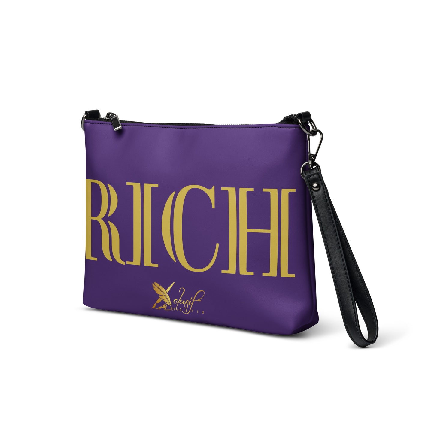 RICH BY XCLUSIF POETIX PURPLE & GOLD Crossbody bag