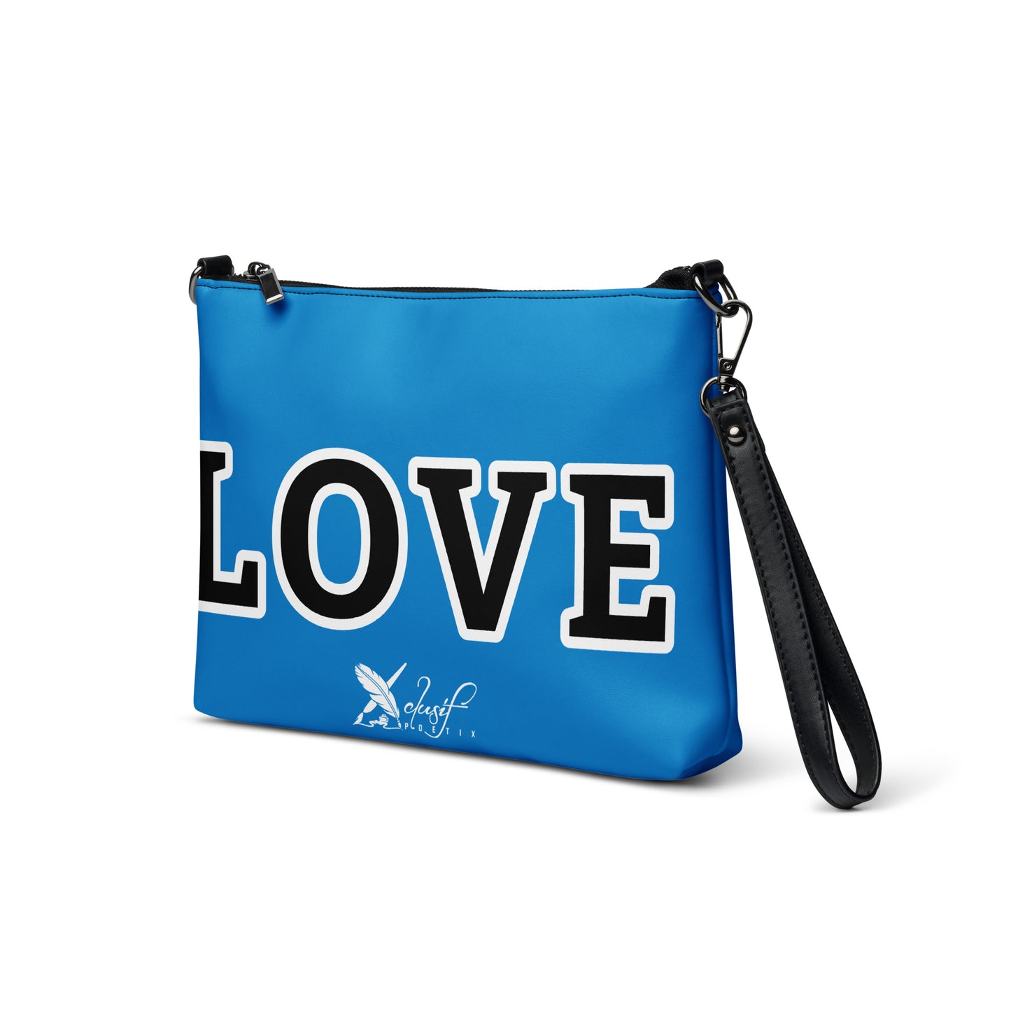 LOVE BY XCLUSIF POETIX BLUE & BLACK Crossbody bag