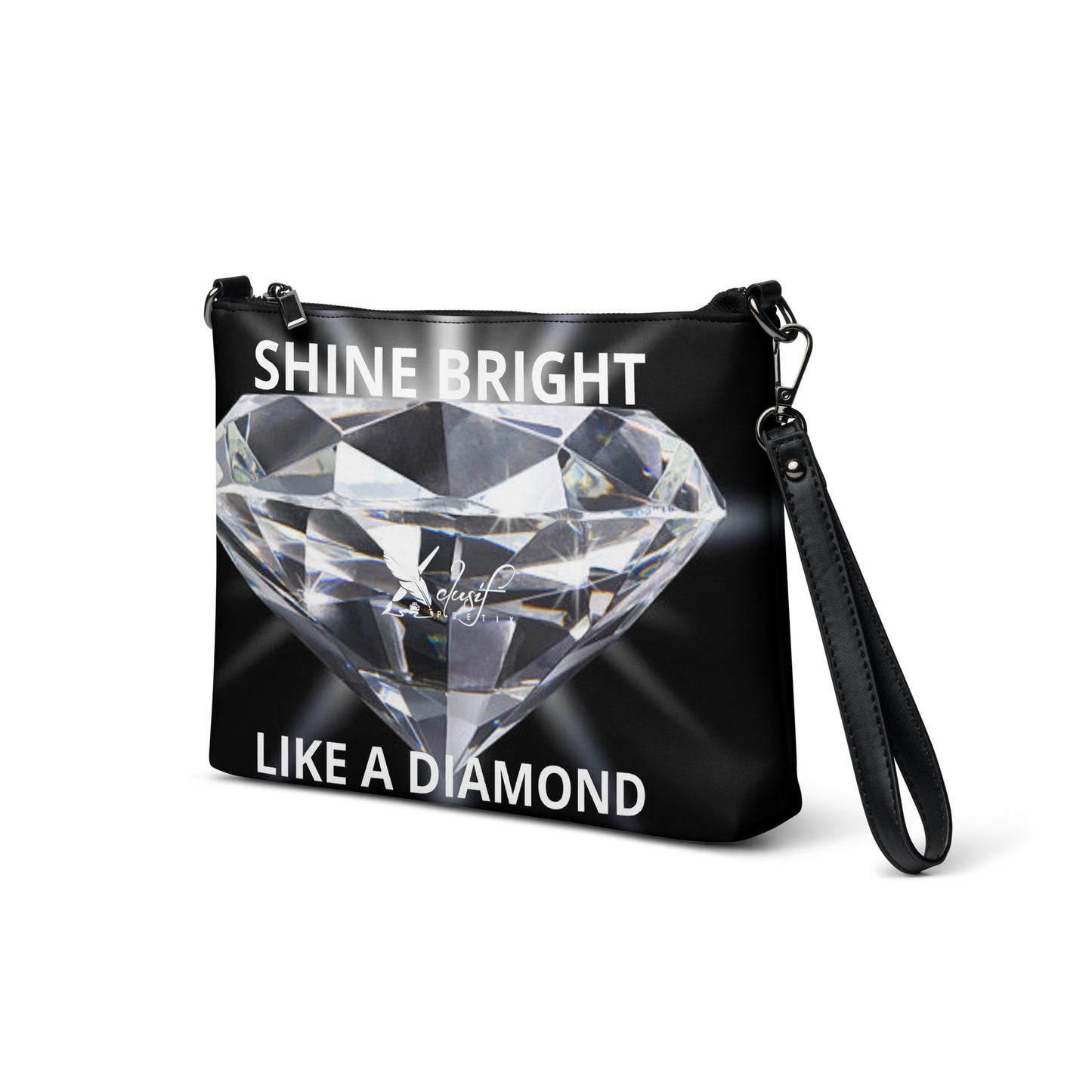 "SHINE BRIGHT LIKE A DIAMOND" BY XCLUSIF POETIX Crossbody bag