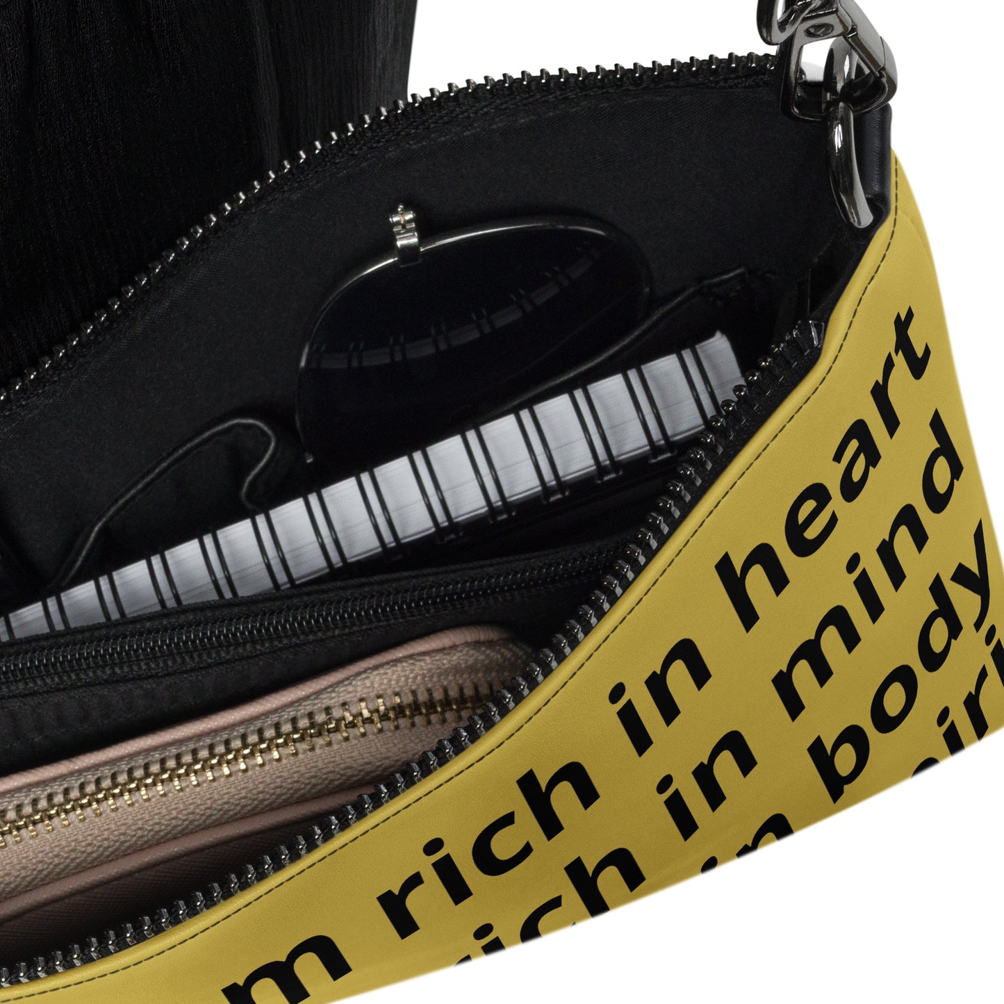 RICH BY XCLUSIF POETIX GOLD & BLACK Crossbody bag