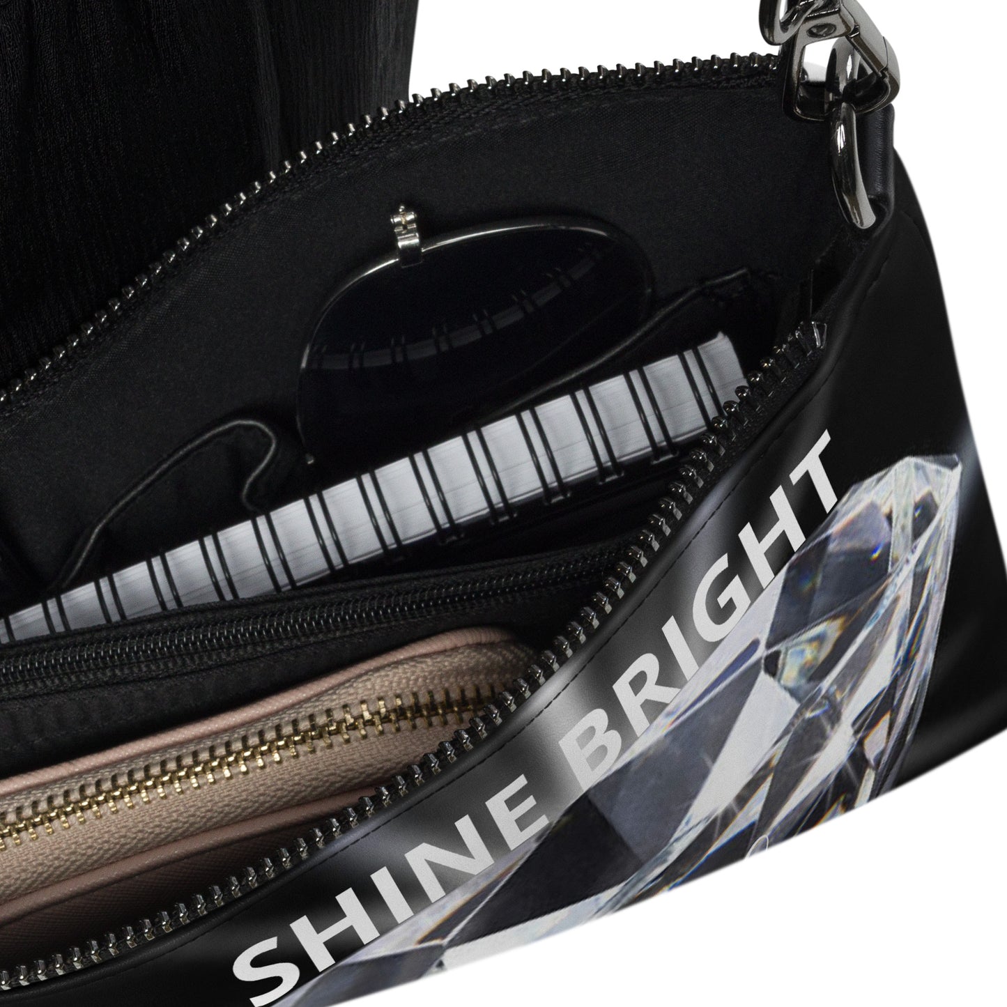 "SHINE BRIGHT LIKE A DIAMOND" BY XCLUSIF POETIX Crossbody bag