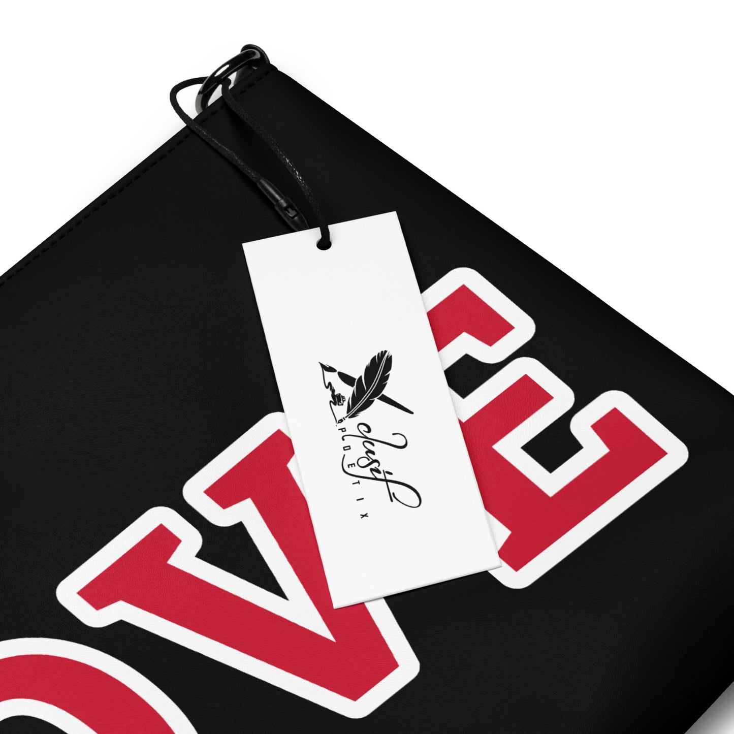 LOVE BY XCLUSIF POETIX BLACK & RED Crossbody bag