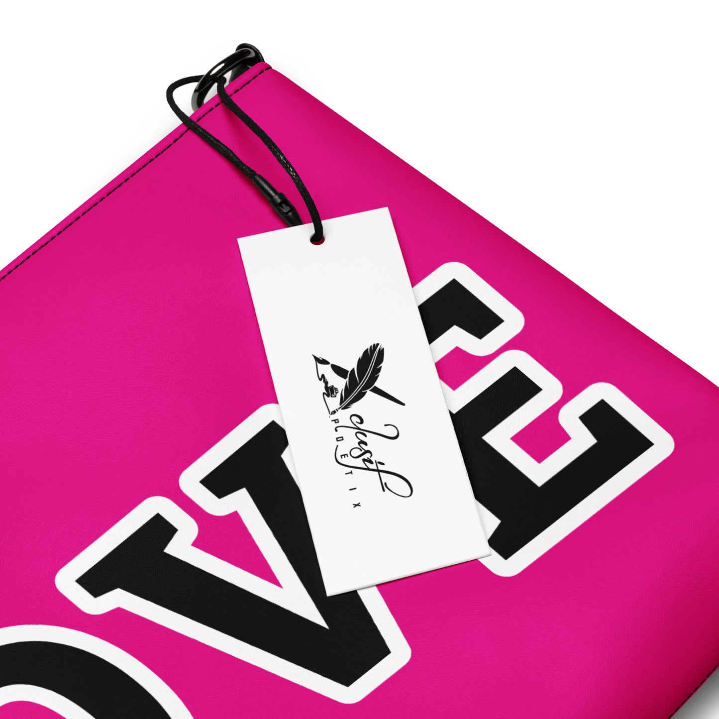 LOVE BY XCLUSIF POETIX HOT PINK & BLACK Crossbody bag