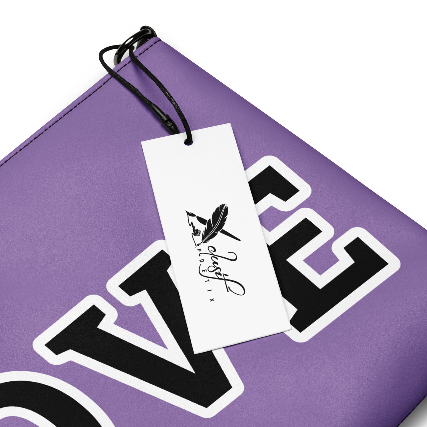 LOVE BY XCLUSIF POETIX PURPLE & BLACK Crossbody bag