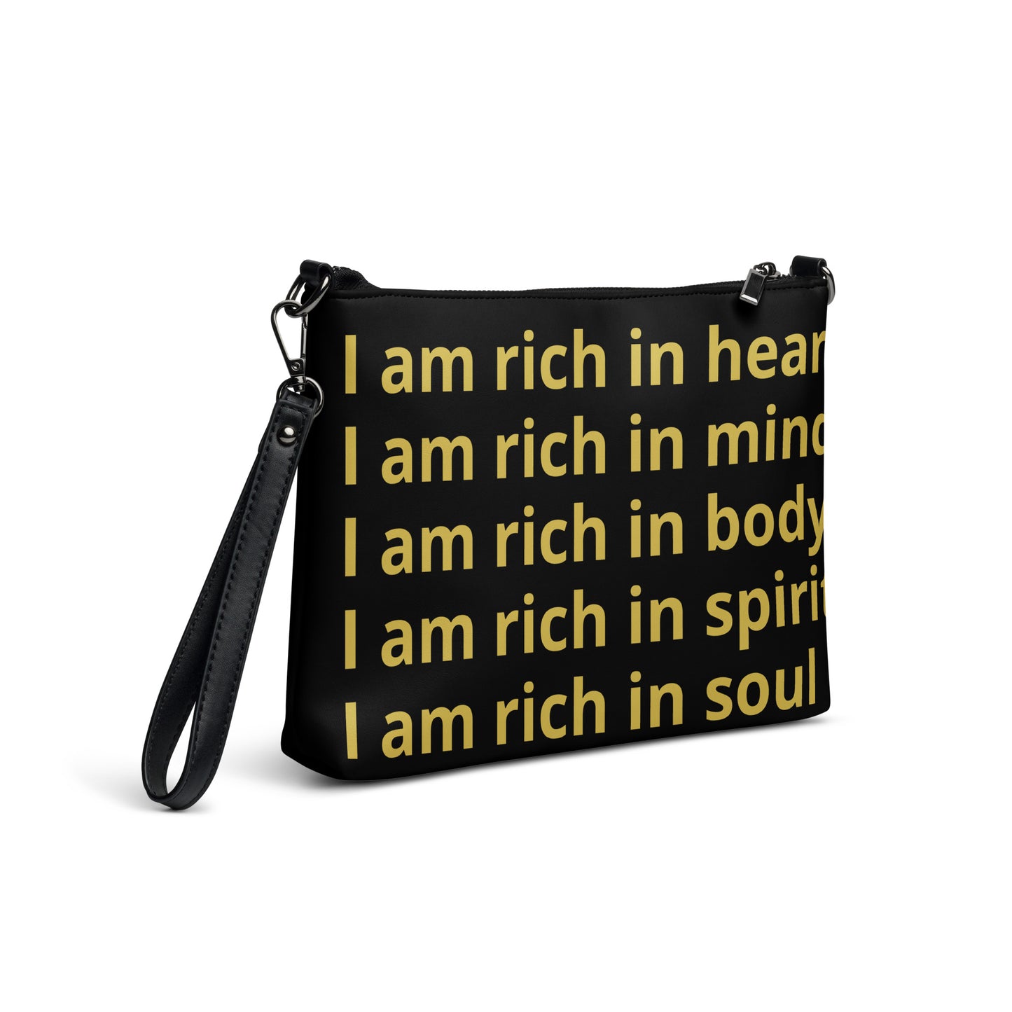 RICH BY XCLUSIF POETIX BLACK & GOLD Crossbody bag