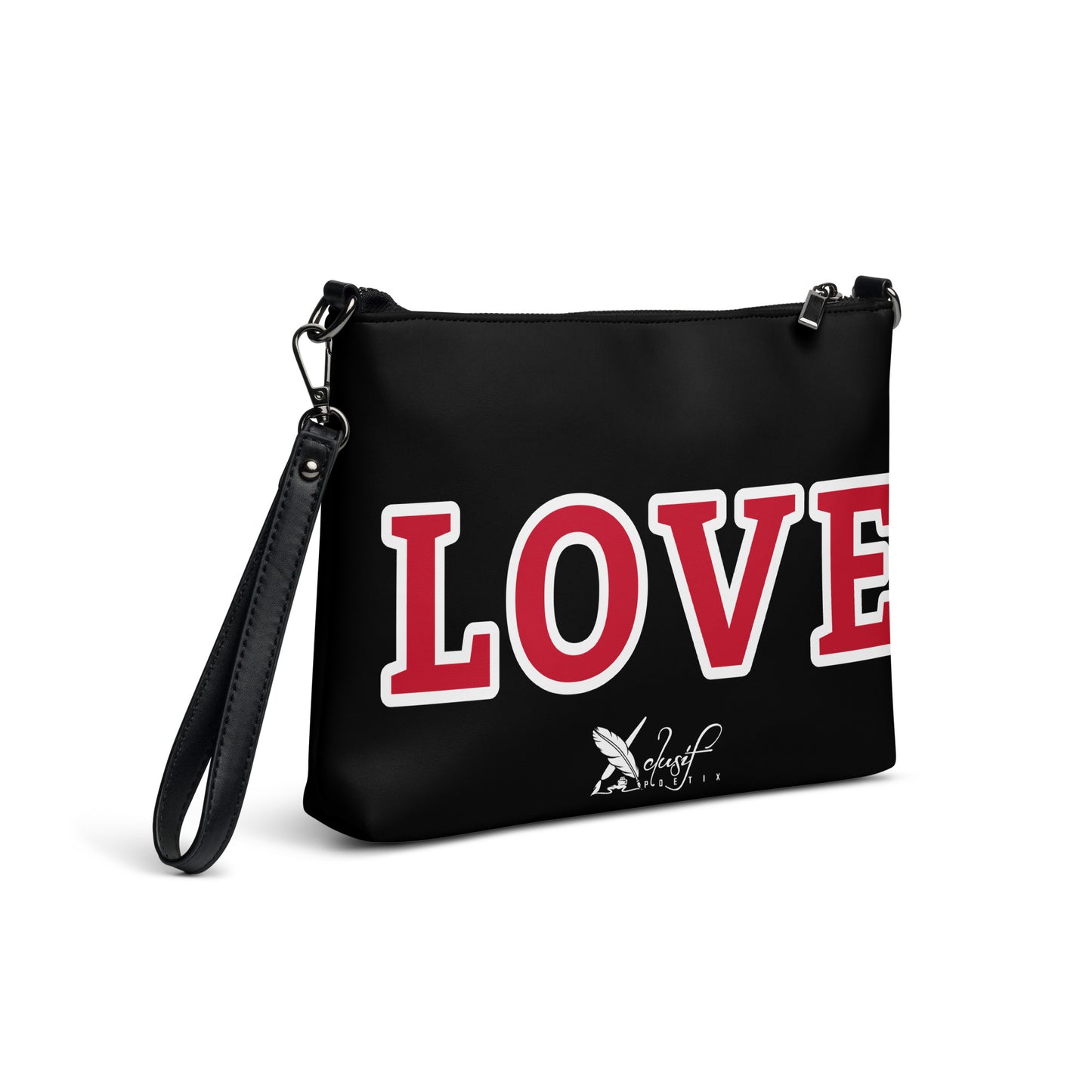 LOVE BY XCLUSIF POETIX BLACK & RED Crossbody bag