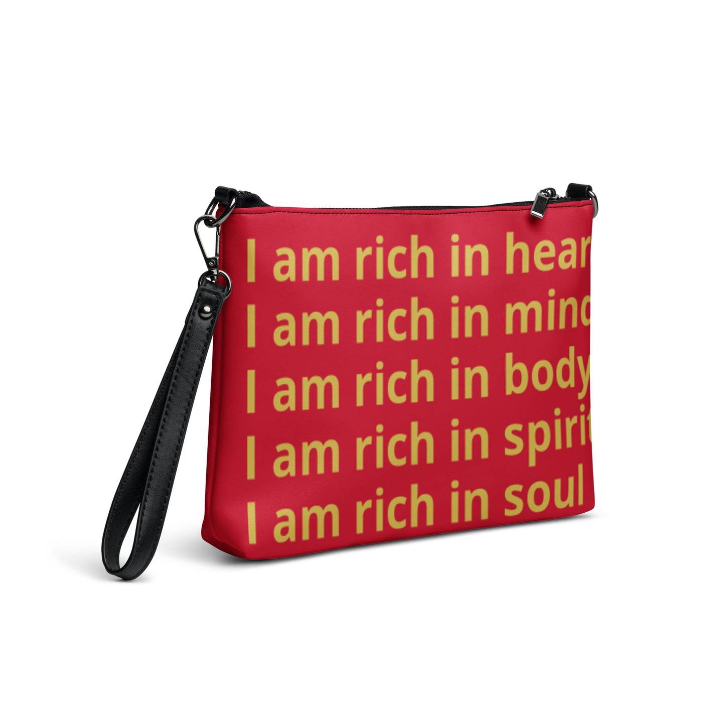 RICH BY XCLUSIF POETIX RED & GOLD Crossbody Bag