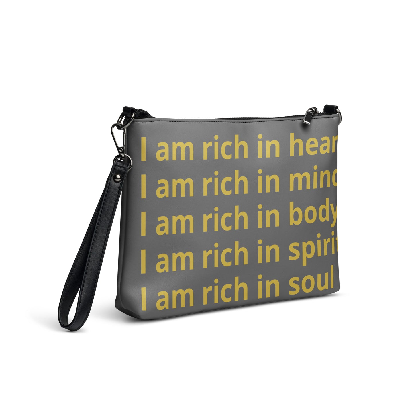 RICH BY XCLUSIF POETIX GREY & GOLD Crossbody bag