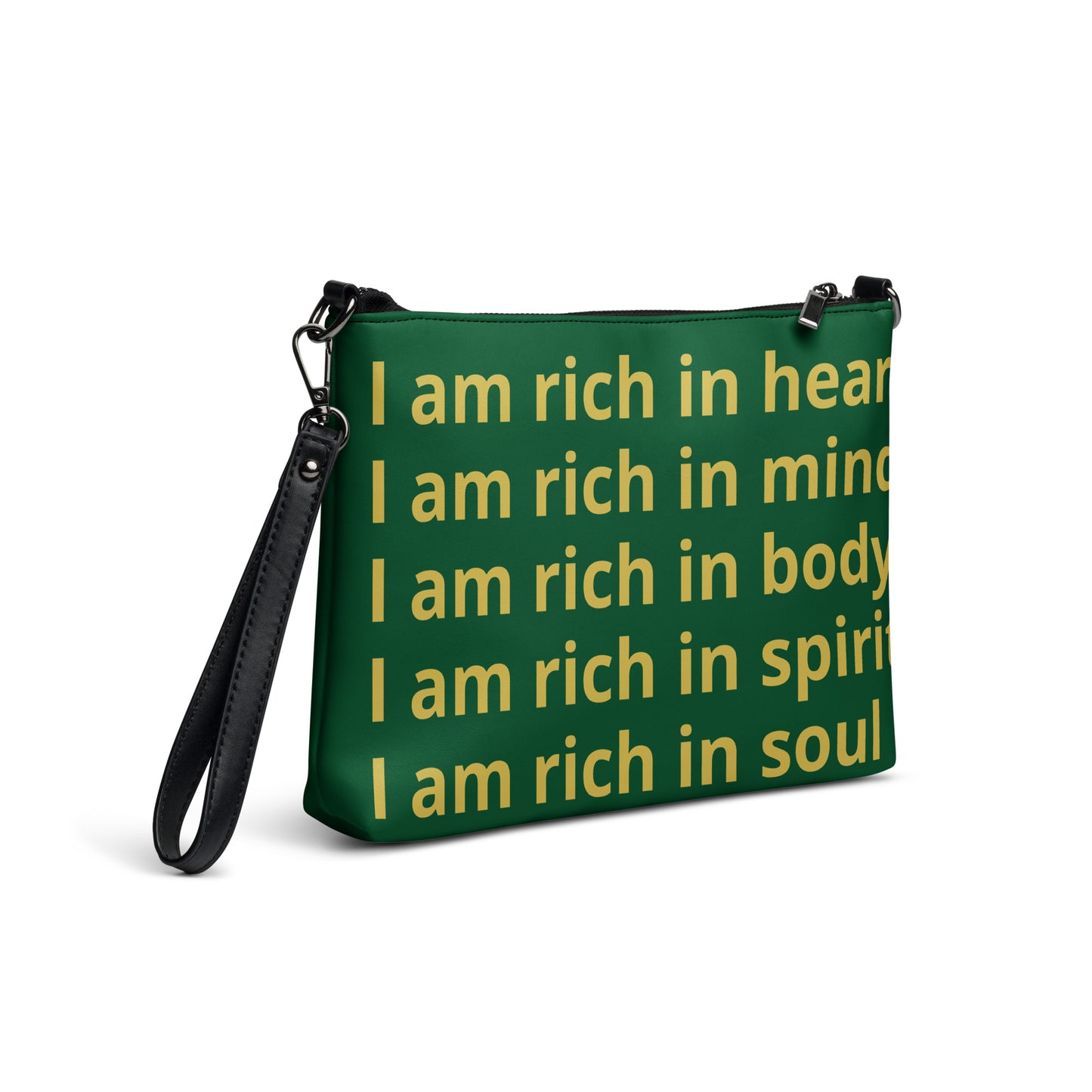 RICH BY XCLUSIF POETIX GREEN & GOLD Crossbody bag