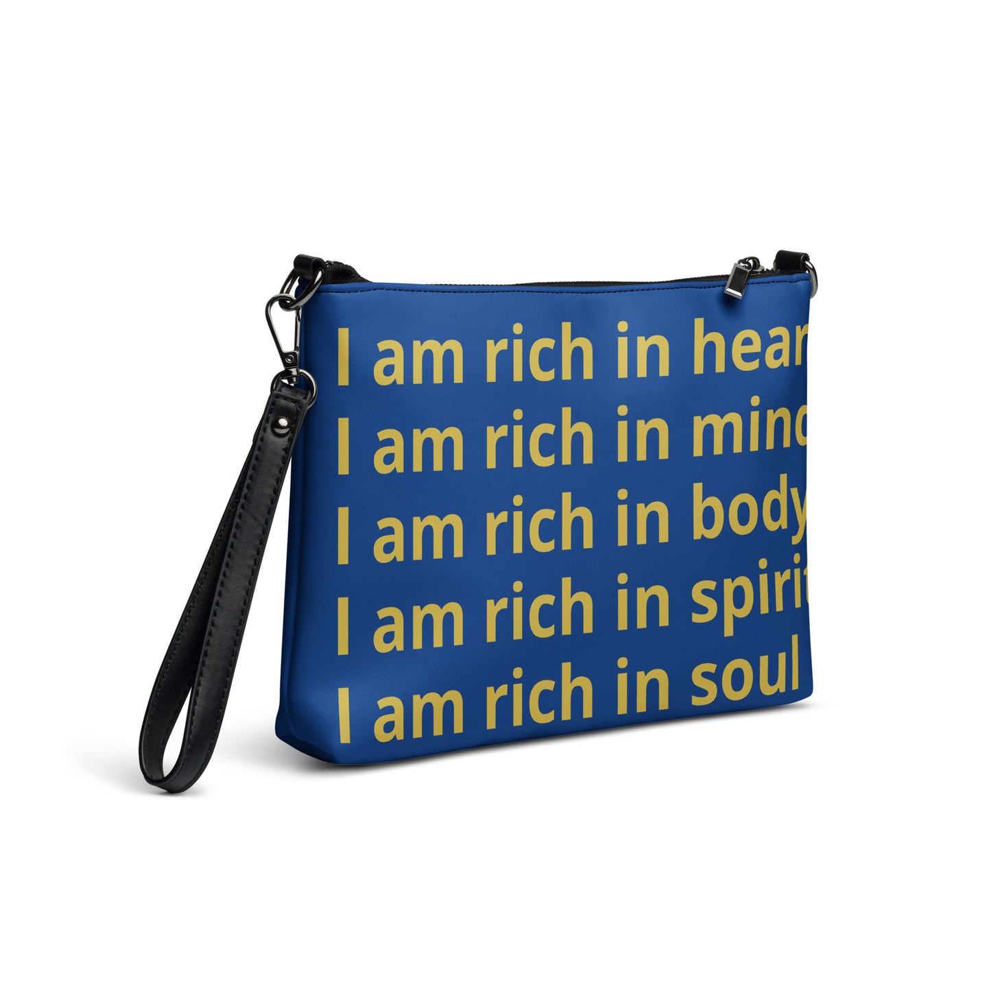 RICH BY XCLUSIF POETIX BLUE & GOLD Crossbody bag