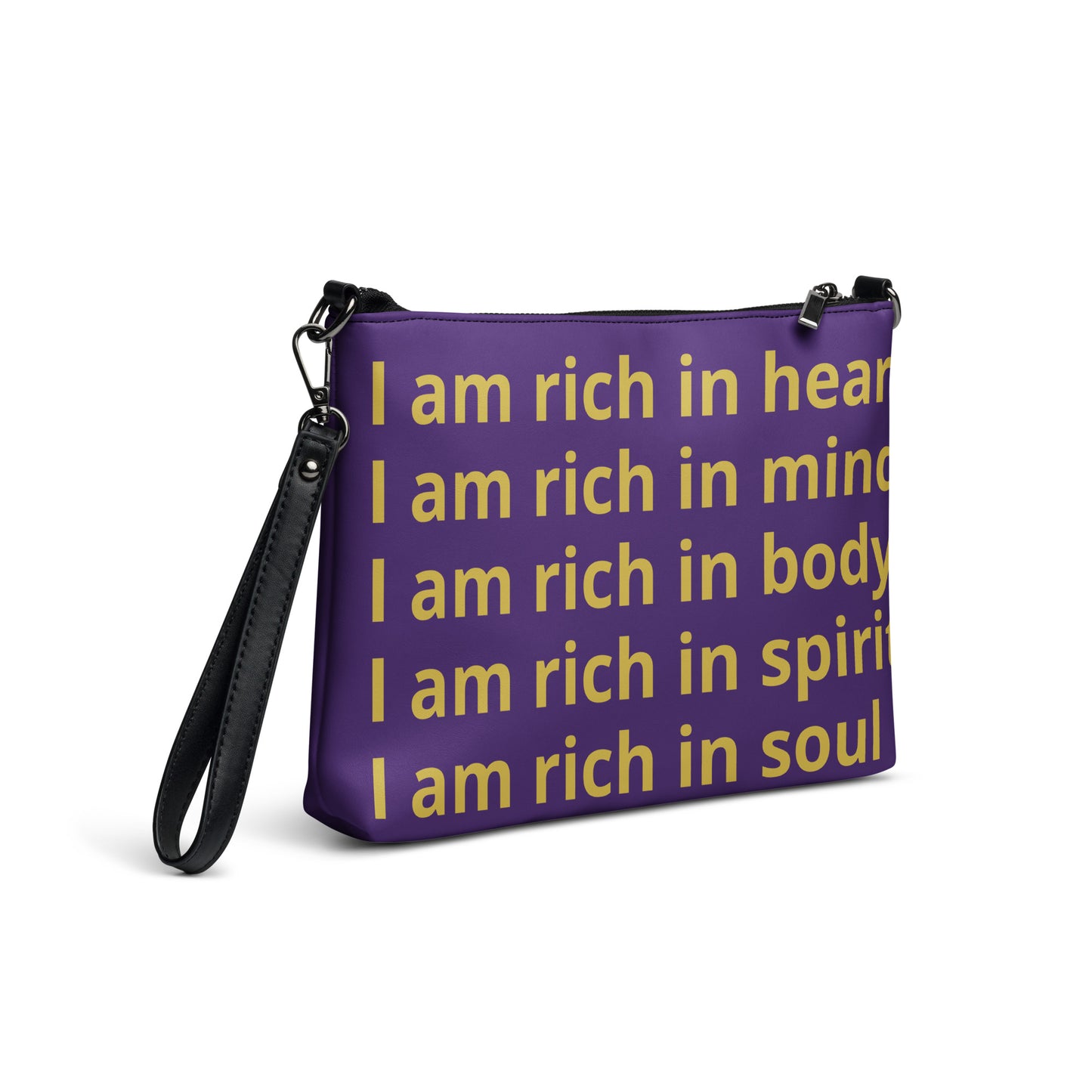 RICH BY XCLUSIF POETIX PURPLE & GOLD Crossbody bag