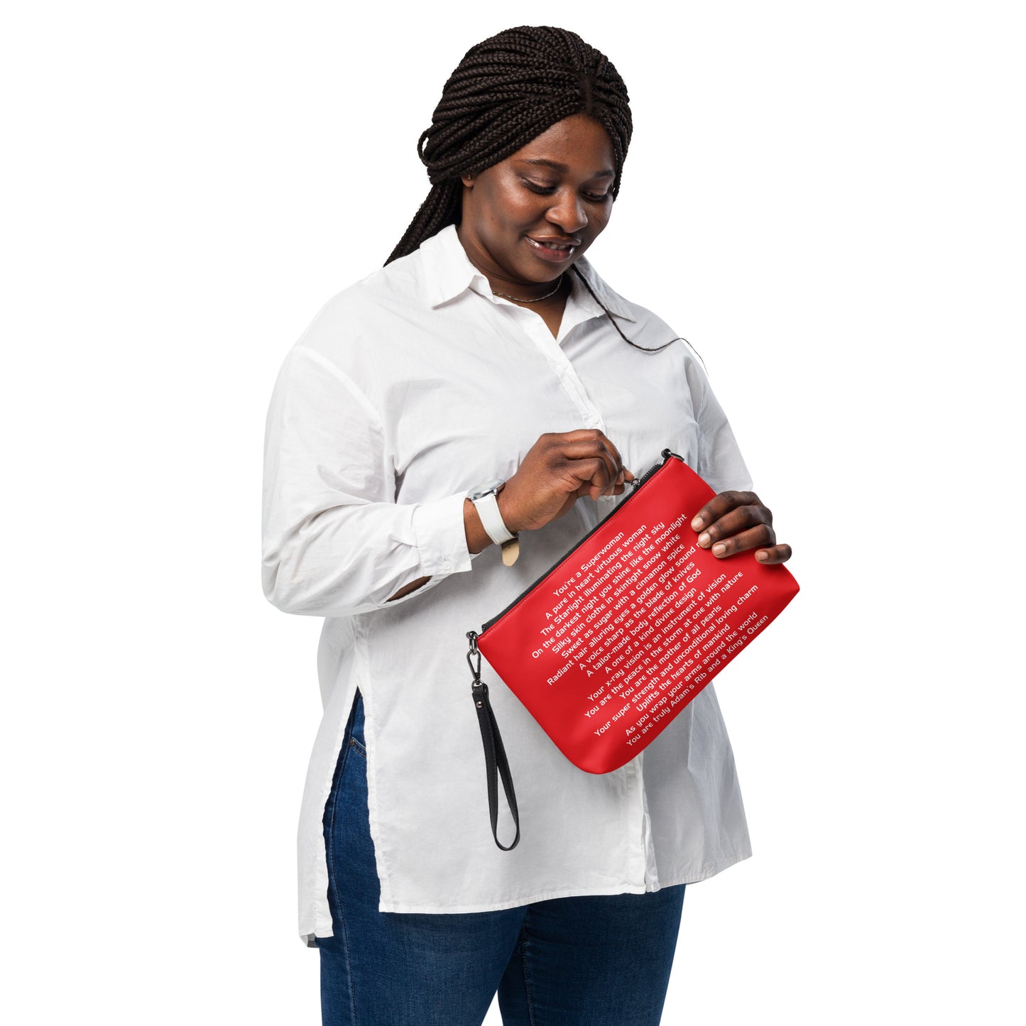 SUPERWOMAN BY XCLUSIF POETIX RED & WHITE Crossbody bag