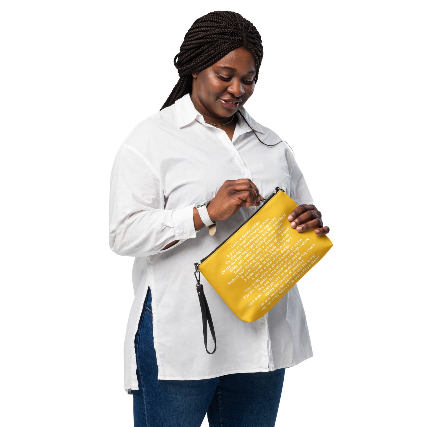 SUPERWOMAN BY XCLUSIF POETIX YELLOW & WHITE Crossbody bag