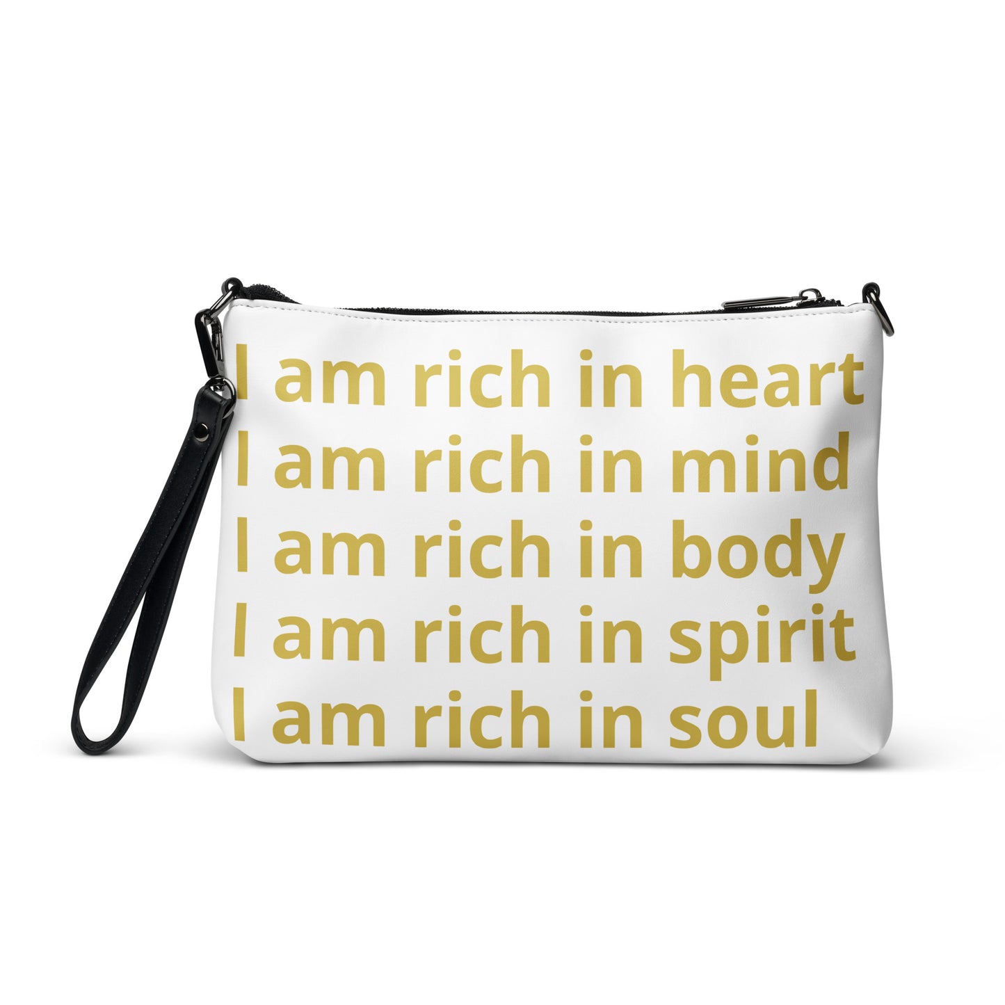 RICH BY XCLUSIF POETIX WHITE & GOLD Crossbody bag