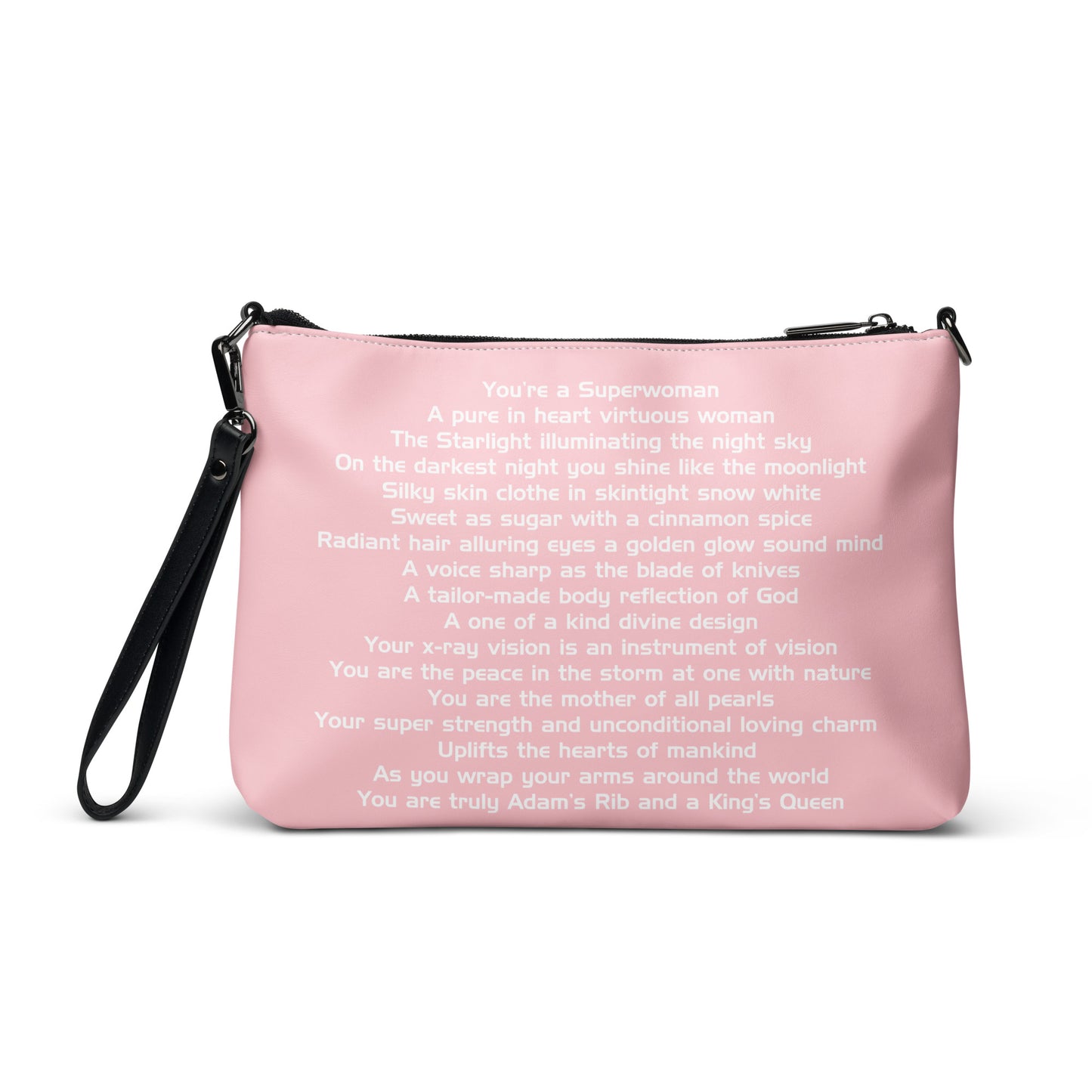 SUPERWOMAN BY XCLUSIF POETIX PINK & WHITE Crossbody bag