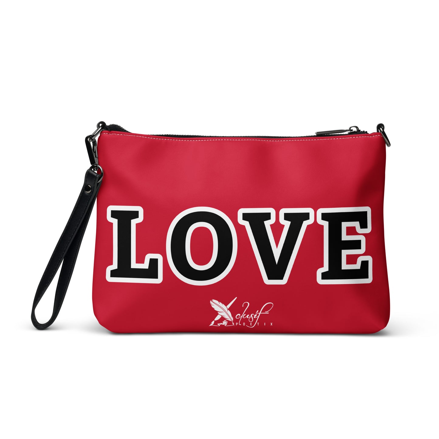 LOVE BY XCLUSIF POETIX RED & BLACK Crossbody bag