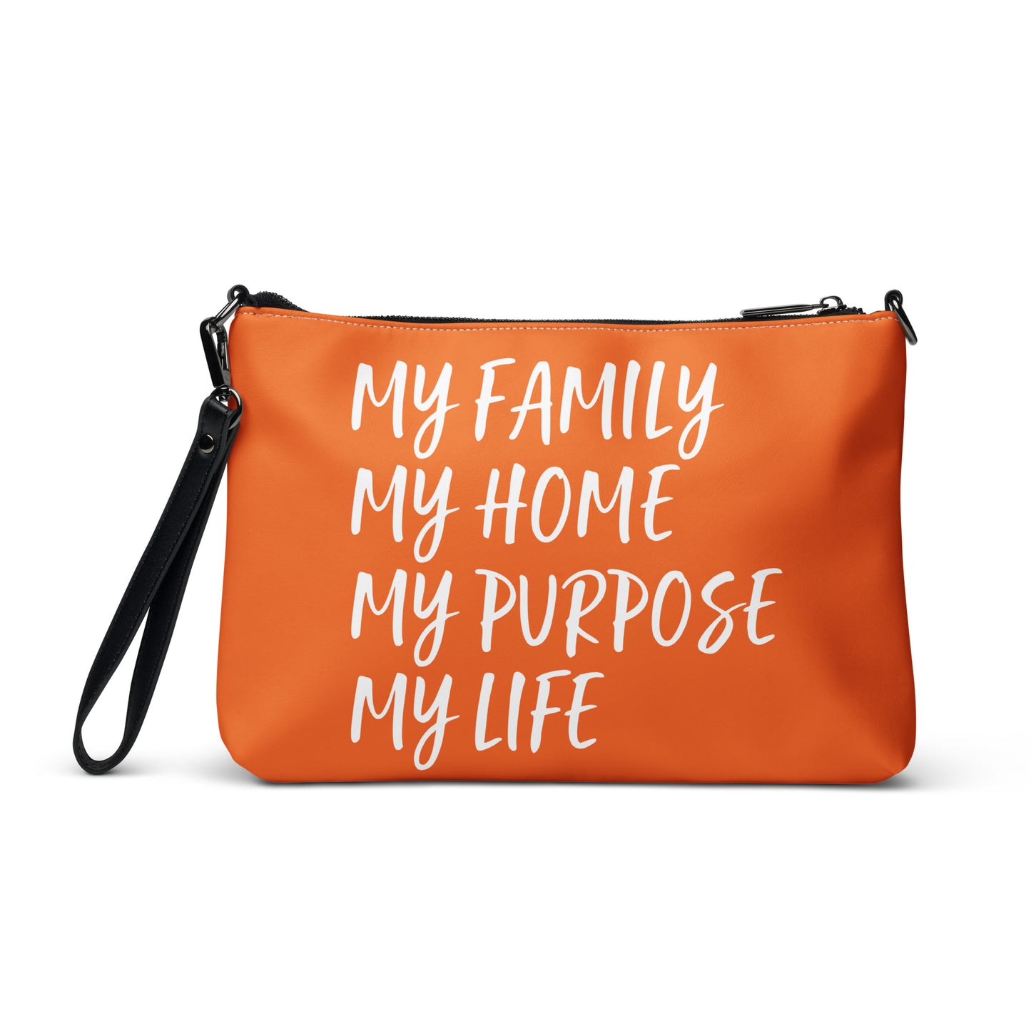 BLESSED BY XCLUSIF POETIX ORANGE & WHITE Crossbody bag