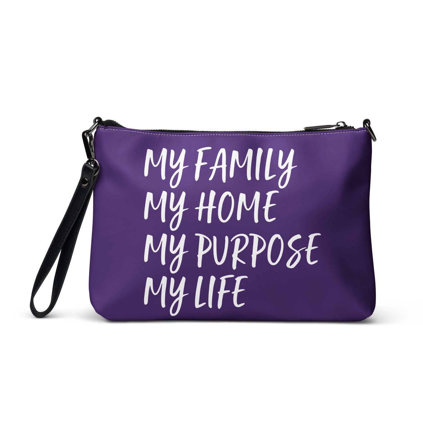 BLESSED BY XCLUSIF POETIX PURPLE & WHITE Crossbody bag