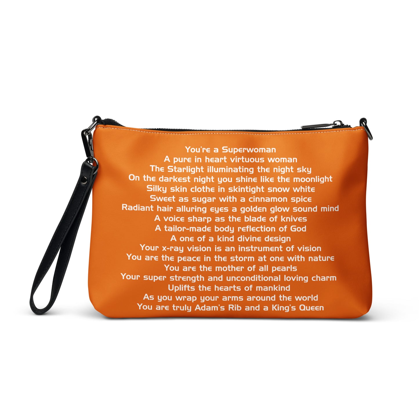 SUPERWOMAN BY XCLUSIF POETIX ORANGE & WHITE Crossbody bag