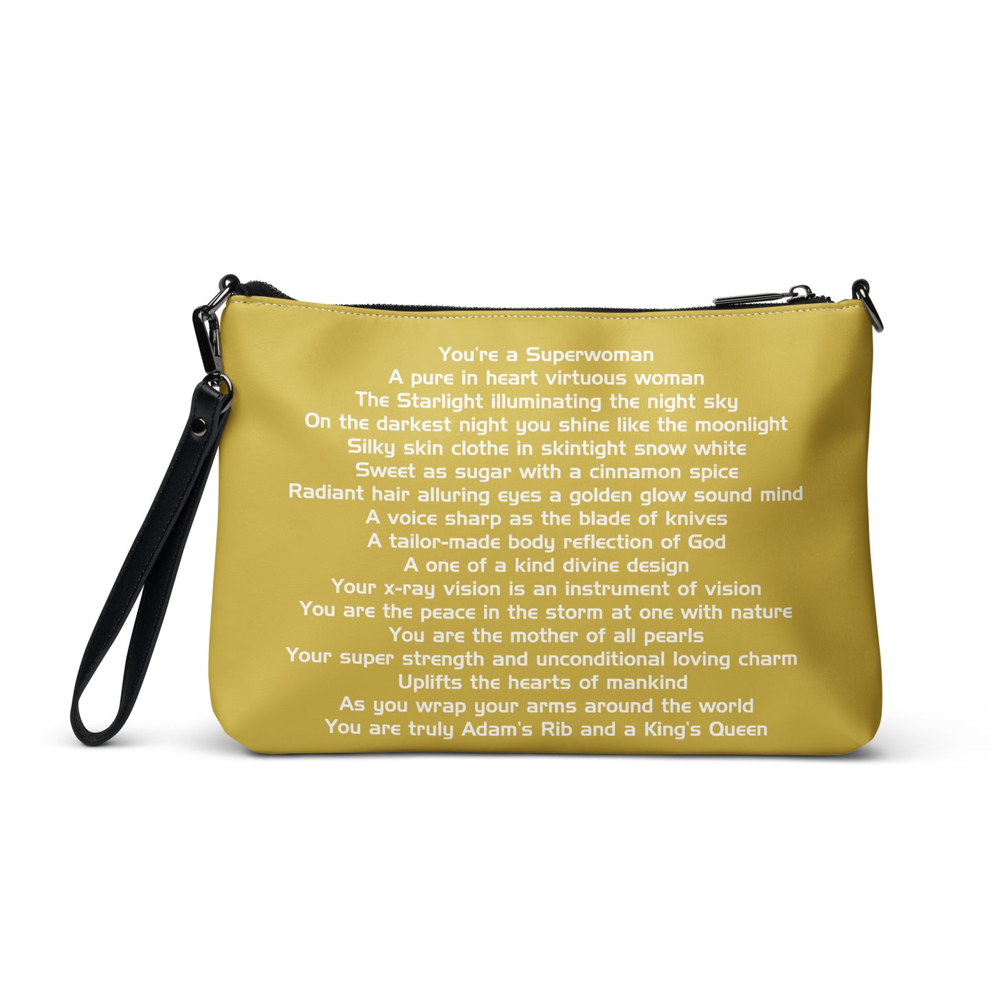 SUPERWOMAN BY XCLUSIF POETIX GOLD & WHITE Crossbody bag