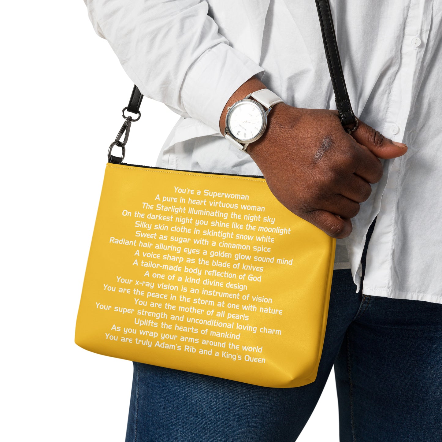 SUPERWOMAN BY XCLUSIF POETIX YELLOW & WHITE Crossbody bag