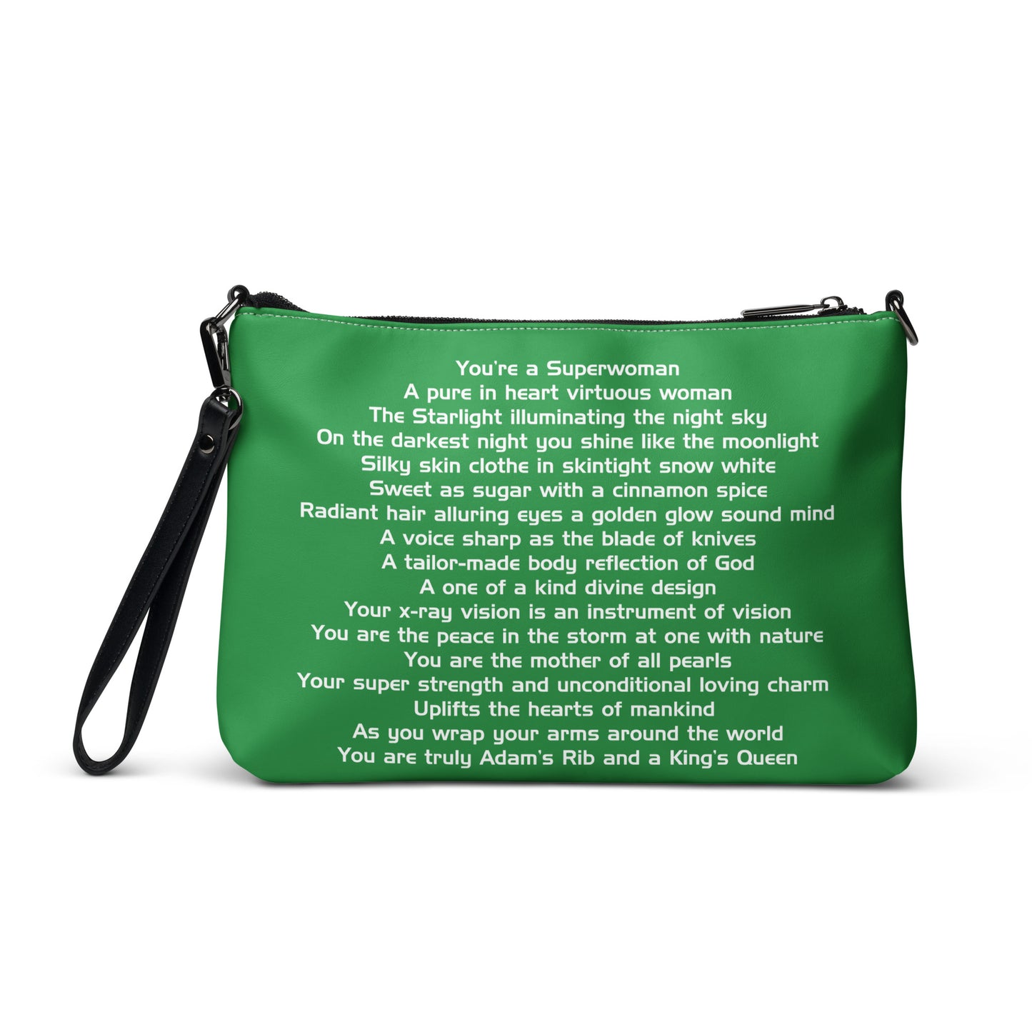 SUPERWOMAN BY XCLUSIF POETIX GREEN & WHITE Crossbody bag