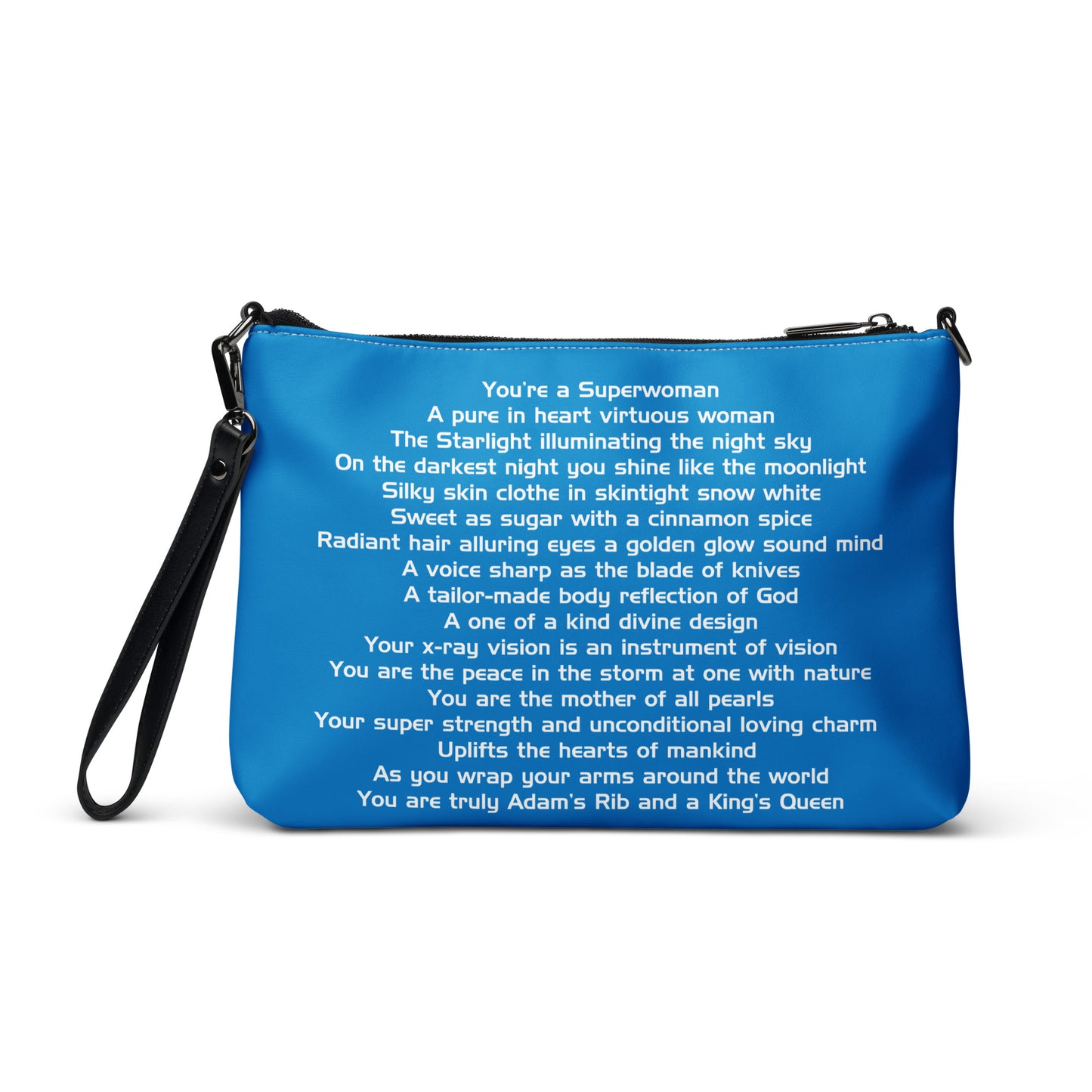 SUPERWOMAN BY XCLUSIF POETIX BLUE & WHITE Crossbody bag