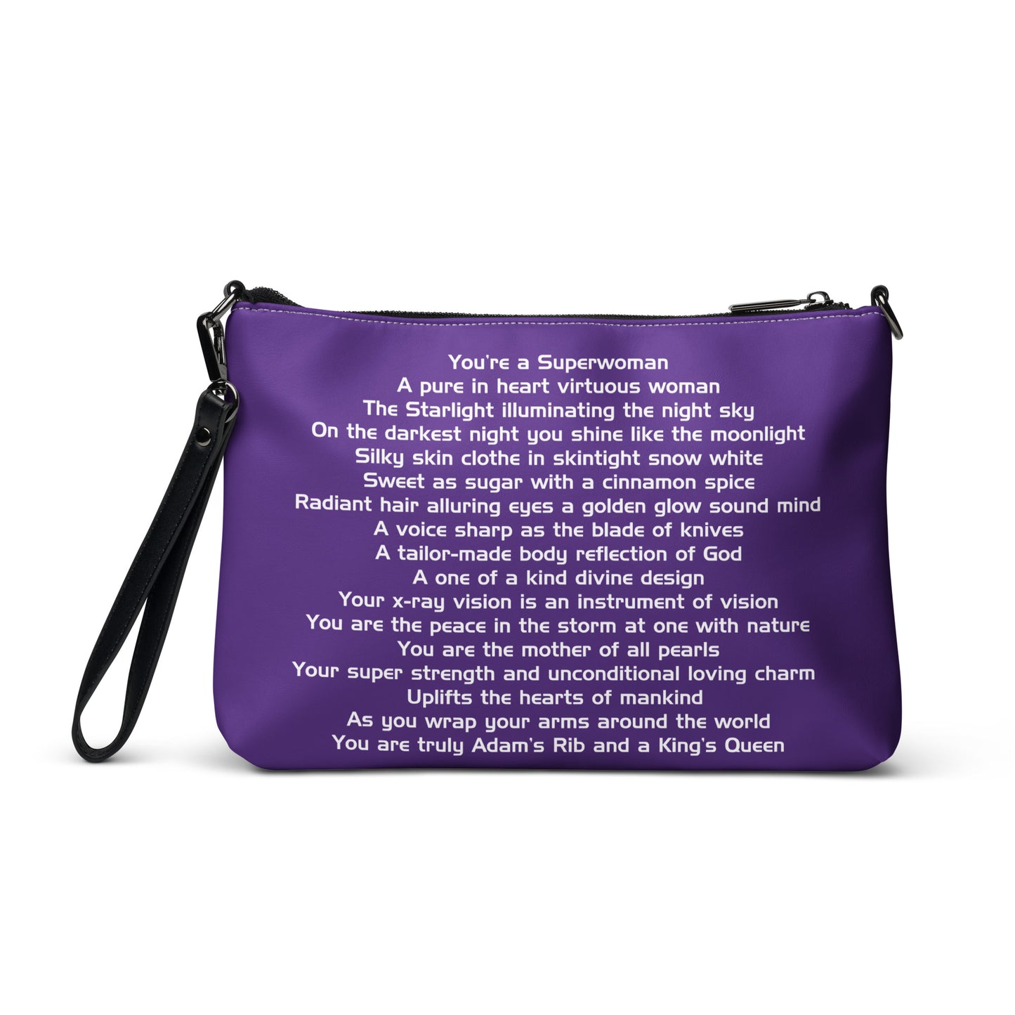 SUPERWOMAN BY XCLUSIF POETIX PURPLE & WHITE Crossbody bag